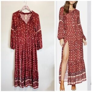 Jen's Pirate Booty Red Maxi Dress